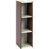 Iris Ohyama, Libreria/scaffale per armadietto a 3 livelli/mobili laterali/scaffale salvaspazio, Modulare, Altezza mensola regolabile 3,2 cm, Ufficio, Casa - Space Saving Shelf - UB-9025 - Marrone