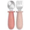 SUAVINEX 402913 SET POSATE ACCIAIO INOX ROSA