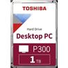 Toshiba P300 - Disco rigido - 1 TB - interno - 3,5″ (8,9 cm)