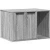 vidaXL Lettiera Grigio Sonoma 60x40x40 cm Materiale a base di legno