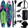 THUNDER® Thunder Tropi 320 Stand Up Paddle Board 320 x 75 x 15 cm Verde Rosa 150 kg