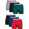 Hanes Boxer Briefs, Cool Dri Moisture-Wicking Underwear, Cotton No-Ride-up for Men, Multi-Packs Available Boxer Corti Uomo (Pacco da 6)