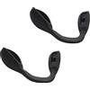 BlazerBuck Naselli di ricambio per occhiali da sole Oakley Actuator OO9250, vestibilità standard, vestibilità bassa, nero e nero., Low Bridge