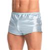 Satini Boxer Uomo in Raso Senza Patta, Azzurro Baby, L