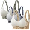 Cocila Reggiseno Sportivo Donna Brassiere Senza Ferretto Taglie Grandi Bralette Senza Cuciture Spalline Regolabili Pushup Comodo Everyday Bra Pack 3 Comfort Totale