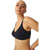 Naturana® Reggiseno senza ferretto - Sostegno delicato, morbido reggiseno quotidiano, Nero , 6D