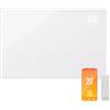 Klarstein Stufa Elettrica Infrarossi Basso Consumo, Pannello Radiante Infrarossi 980W, Telecomando e Timer, WiFi App, Pannelli a Riscaldamento, Pannello per Riscaldamento No CO2