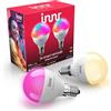 innr Lampadina Smart Miniglobo E14, per Hue* e hub Zigbee, Confezione da 2