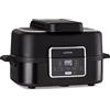 Klarstein Friggitrice ad Aria 2 in 1, Air Fryer 1500W, Friggitrice ad Aria Calda Digitale, Airfryer Elettrica 5 Programmi, Timer, Facile Utilizzo, con Cestello, Piastra, 5 Litri