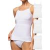 POMPEA 3 Pezzi Canotta Donna in Microfibra con Spalline Strette