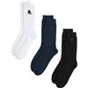 KARL LAGERFELD Uomo K/Kameo Logo Sock (3 Pack) Nero/Blu/Bianco 39-42