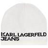 KARL LAGERFELD JEANS Donne Single Layer Logo Beanie