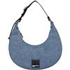 Karl Lagerfeld Jeans Donna Box Logo Halfmoon Bag Dnm Washed Mid Blue One size