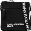 Karl Lagerfeld Jeans Uomo Essential Nylon Flat Crossbody Black One size