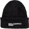 Karl Lagerfeld Jeans Donne Furry Logo Beanie