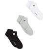 KARL LAGERFELD Uomo Ikon Sneaker Sock (3 Pack) Nero/Bianco/Grigio 39-42