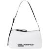 KARL LAGERFELD JEANS Donne Essential Nylon Shoulder Bag Bianco One size