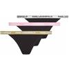 Karl Lagerfeld Donna Logo Brazilian Colorband (3 Pack) Mosstone/Begonia/Cannoli M