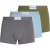 Karl Lagerfeld Uomo Essential Logo Trunk (3 Pack) Olive/Clear Sky/Excalibur L