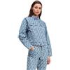 Karl Lagerfeld Jeans Donna Regular All Over Print Denim Jacket Monogram Blue M