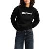 KARL LAGERFELD JEANS Donne Regular Essential Logo Sweatshirt Bianco L