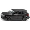 Siku 1123 Range Rover Sport SUV di lusso con porte apribili e gancio di traino, carrozzeria in metallo, nero, macchinina per bambini