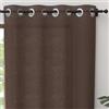 Soleil d'ocre, Tenda con occhielli puro Cotone 135x250 cm Panama marrone