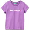 United Colors of Benetton T-Shirt 3I1XG10LU, Viola, 3 Anni Bambina