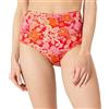 Amazon Essentials Costume da Bagno da Donna a Vita Alta (Disponibile in Taglie Forti), Rosso Brillante, Motivo Floreale, L