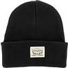 Levi's Backpatch Beanie, Regular Black, Un Uomo, Nero Regolare., Taglia Unica