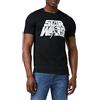 Star Wars Men's Retro Logo T Shirt, Black (Black Blk), S UK