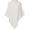 PIECES Pcjoelle Poncho BC, Bianco e Grigio, Taglia Unica