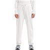 Armani Exchange Cotton French Terry Sweatpant Wiith Front Pleat Detail, Pantaloni della Tuta Uomo, off White,