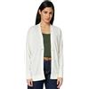 Armani Exchange Felpa da Donna con Logo One Button Closure Tone on Tone Signed, Bianco, S, ISO, S