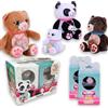#sbabam FUNNY BOX Mammy Surprise Bear, Orso Peluche con Mini Cuccioli, 2 Pezzi, Pupazzi Morbidi di Animali, Giochi per Bambini da Edicola - Orsetto Pupazzo con Charms Ideale per Regalo Bambina