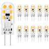 DiCUNO Lampadina LED G4 12V, Bianco caldo 3000K, 1.5W, 160lm, 10 Pezzi