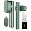 Jack & Rose Ferro da stiro da viaggio, 100-240 V Doppia tensione Steamer, 1000W Vapore grande 22 g/min Ferro da Stiro Portatile, 15s rapido riscaldamento per il Global viaggio, Verde