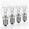 greate 4 lampadine E14 7W - Lampadine per lampada di sale - Luce di orientamento, macchina da cucire, vetrina - 40 lumen - E14 lampadina a candela illuminante
