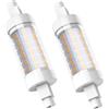 JESLED R7s LED Lampadina 78mm 8W (Equivalente Alogeno 80W), Bianca Calda 3000K, 800LM, Non Dimmerabile, Senza Sfarfallio, AC220-240V