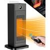 LIFERUN 2000W Termoventilatori Ceramici Compatti con Umidificatore Integrato, Timer, Telecomando, ECO, Oscillazione, Doppia Protezione Stufette Elettriche Silenzioso per Piccoli Spazi di a 10-25 mq