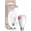 Aqara Lampadina LED T2 E27 Thread/Zigbee, Bianco Sintonizzabile(2000 K-9000 K), RGB con 16 Milioni di Colori, Equivalente a 75 W, Matter, Supporta HomeKit, Alexa, Google Home