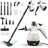 Teodute 2 in 1 Pulitore a Vapore Portatile/Scopa a Vapore, 1050W Steam Cleaner 135°C Riscaldamento Rapido con 350ml Serbatoio, per Varie Superfici Come Piastrelle Divani e Cucine