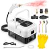 Teodute 2500W Pulitore a Vapore Portatile, 9 Velocità Regolabili, con 9 Accessori, 1,2L Grande Serbatoio Steam Cleaner, per Cucina Bagno Patio Piastrelle Fughe Pavimenti (Bianco)