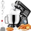 CHeflee Impastatrice Planetaria,2000 W Ad alta,8 Litri Capacità Inox,6 Velocità Pulse,Protezione di sicurezza,Ad alta potenza Multifunzione Mixer,Nero