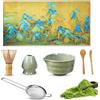 BUCOMTU Macha Tea Kit, 7 Pezzi Set Matcha, Ciotola per Matcha, Tra Cui Frusta per Matcha, Colino per Matcha, Frusta per Tè, Canovaccio e Cucchiaio per Matcha, Ideale per Principianti e Appassionati di Tè