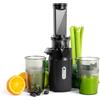 Ventray Ginnie Estrattore Frutta e Verdura - Slow Juicer 60 Giri/Min- Estrattore di Succo con Funzione di Masticazione Inversa, Facile da Pulire, Senza BPA, Cold Press, Spremiagrumi Elettrico, Nero