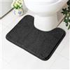 AUAUY Antiscivolo Tappeto Bagno WC,50x40cm Tappeto Antiscivolo a Forma di U