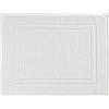 Baroni Home Tappeto Bagno in Cotone, Tappetino Bagno Decorato Assorbente 45x60 cm, Bianco