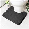 AUAUY Antiscivolo Tappeto Bagno WC,50x40cm Tappeto Antiscivolo a Forma di U