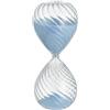 Baroni Home Clessidra con Sabbia, Clessidra Design Decorativa per Soggiorno, Salotto, Sala, Camera da Letto, Ufficio, Studio, Clessidra 30 miuti, 8x8x20 cm (Panciuta turchese)